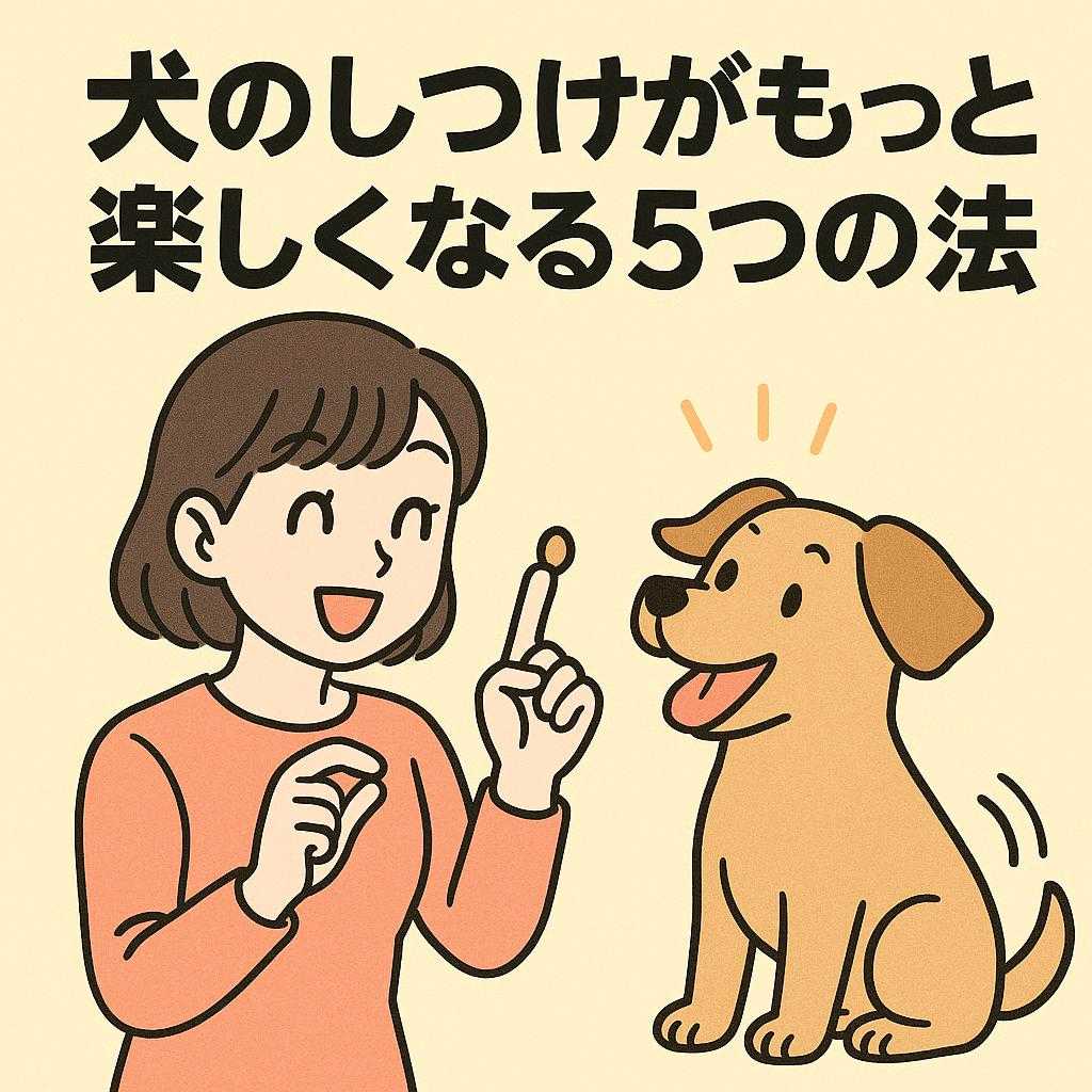 犬のしつけがもっと楽しくなる5つの方法
